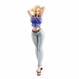 ■ ドラゴンボール ☆【人造人間18号】■ 約20cm 0.3kg 海外限定 漫画風 PVC 箱なし