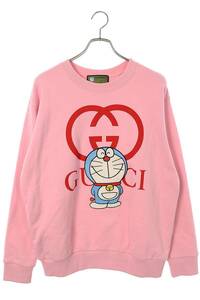 グッチ GUCCI 21SS 617964 XJDIC サイズ:XS ロゴ ドラえもん クルーネックスウェット 中古 OM10