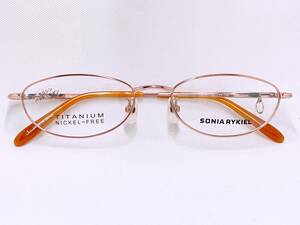 4A723 新品 未使用 日本製 52 17 140 SONIA RYKIEL ソニアリキエル チタン メンズ 男性 レディース 女性 フルリム メガネ 眼鏡 フレーム