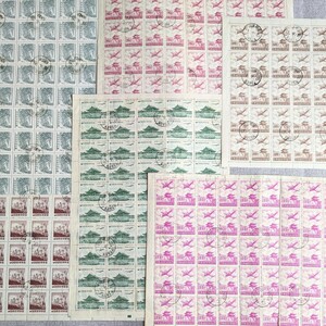 6◆韓国切手 シート 6種類 345枚 1967年 消印あり コレクション KOREA おまとめ