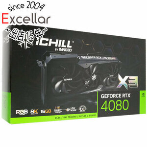 Inno3Dグラボ GeForce RTX 4080 16GB ICHILL X3 C40803-166XX-187049H PCIExp 16GB [管理:1000027677]