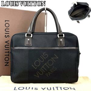 極美品 LOUIS VUITTON ルイヴィトン ビジネスバッグ ダミエ ジェアン ヤック Ｍ93082 ブリーフケース 書類鞄 ハンドバッグ 男女兼用 黒