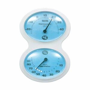 【新品】（まとめ）タニタ 温湿度計 ブルーTT-509-BL 1個【×10セット】