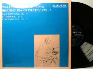 LP OL 3233 【ピアノ】ワルター・ギーゼキング　ブラームス　４つのピアノ小品　２つのラプソディ 【8商品以上同梱で送料無料】