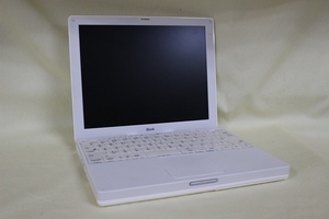 ジャンク品 12.1inchノートパソコン APPLE iBook A1005 256MB HDD無 代引き可