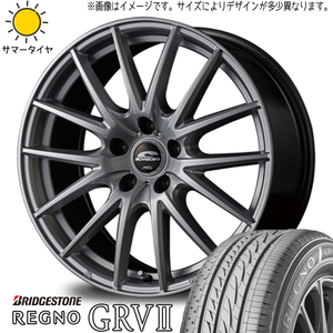 新品 フォレスター レガシィ 215/55R17 ブリヂストン レグノ GR-V2 SQ27 17インチ 7.0J +50 5/100 サマータイヤ ホイール 4本SET