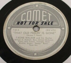 BLUES 78rpm ● T-Bone Walker And His Guitar That Old Feelin