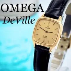 431 OMEGA DeVille レディース腕時計 新品ベルト ゴールド