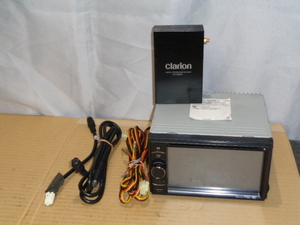 [E14] Clarion クラリオン NX501 ラジオ CD DVD ワンセグ USB ジャンク