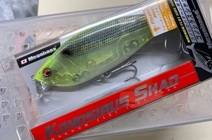 メガバス KONOSIRUS SHAD GP CHART BACK GHOST KONOSHIRO