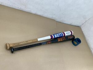 ZETT 野球バット 軟式少年用 80cm/68 木製トレーニングバット BTT135 おもり付