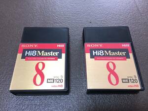 未使用品2本セット　SONY　Hi8　MASTER　ME120　送料230円～