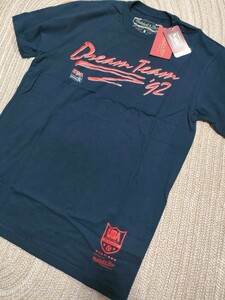 新品 未使用 ミッチェル＆ネス 1992 DREAM TEAM 半袖Tシャツ ネイビー M バスケットボール アメリカ代表 ドリームチーム NBA 