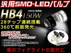 グランビア VCH10W 150W LEDバルブ 28連 HB4 白 白 ホワイト デイライト ライト 外装 プロジェクター 12V/24V 車検対応