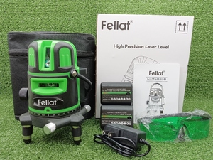 未使用 FELLAT レーザー墨出し器 5ライン グリーンレーザー 屋内・屋外兼用 LD-5