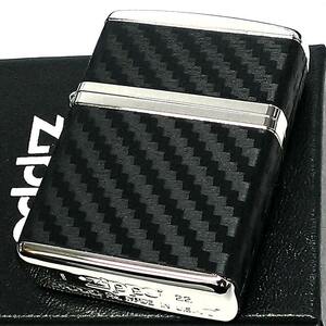 ZIPPO ライター アーマー カーボン ジッポ かっこいい 4面連続加工 ニッケルメッキ 黒 銀 おしゃれ ブラック シルバー メンズ ギフト