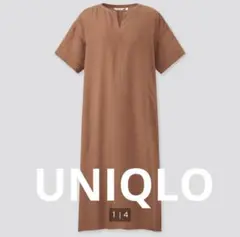 UNIQLO⭐️ リネンブレンドカフタンワンピース Mサイズ