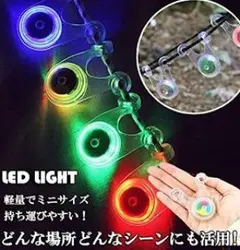 LEDライト　テント　自転車　１０個　セット　転倒防止　緑　防水　簡単設置