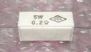 東京電音 セメント抵抗 0.2Ω 5w [10個組].HK12