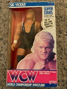 Lot of 4 WCW Galoob Superstars Sting, Lex Luger, Sid Vicious & Ric Flair NEW 14" 海外 即決