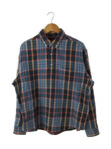 Supreme◆23SS/Pullover Plaid Flannel Shirt/長袖シャツ/S/コットン/ブルー/チェック