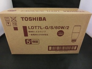 【未使用】 東芝 TOSHIBA LED電球 E26 電球60W形相当 電球色 10個セット LDT7L-G/S/60W/2