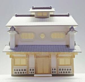 蔵ふう ミニチュア コレクション 住宅 建築模型 NO.20 縮尺 1/100 サイズ 89×122× H 113ミリ 手作り 完成品 バルサ材 スチレン材 開運