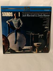 国内オンリー　45rpm 赤盤　付属品揃　Jack Marshall & Shelly Manne Sounds!、CP-45-9004　高音質