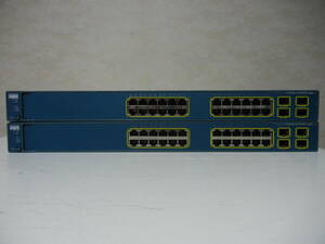 《》【中古】2台SET Cisco WS-C3560G-24TS-E Catalyst 3560Gシリーズ 初期化