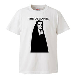 【Lサイズ 白Tシャツ】デヴィアンツ DEVIANTS ピンクフロイド pinkfloyd サイケデリック シドバレット LP CD レコード ミックファレン