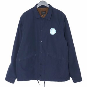 HUF HI-FI COACHES JACKET Lサイズ ネイビー JK00317 ハフ ボア コーチジャケット