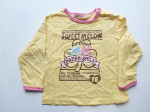 美品 sweet melon ★黄色　長袖　Tシャツ 95