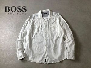 HUGO BOSS●2XLサイズ●SLIM FIT ダブルフラップポケット シャツ●ヒューゴボス●2