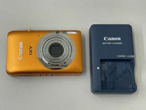 HK☆ 動作確認済 Canon IXY 210F PC1588 オレンジ コンパクトデジタルカメラ 充電器 バッテリー 付き キャノン デジカメ デジタルカメラ 