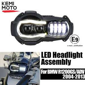 オートバイ LED ヘッドライト プロジェクターBMW R1200GS 2004-2012 R 1200GS ADV アドベンチャー 2005-2013 カスタム 高品質