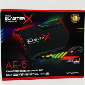 Creative Sound BlasterX AE-5 ブラック 最大32bit/384kHz ハイレゾ LED ゲーミング サウンドカード SBX-AE5-BK