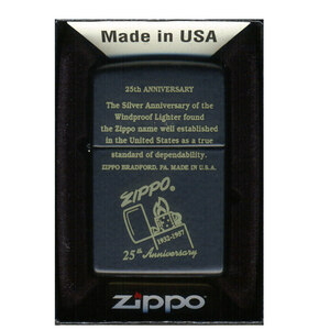 ジッポー オイルライター Zippo 25th Z218-104600&ギフトボックスセット（オイル＋フリント+BOX）/送料無料
