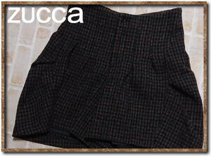 美品！！☆ZUCCA　ズッカ　千鳥格子ハリスツイードキュロット☆