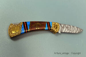 ●*VINTAGE KNIFE BUCK YELLOWHORSE CUSTUM*1500本限定*セリアル0558　KACHINA SIRIES EAGELE DANCER (Y1648)CAMPING,FISHING,OUTDOOR