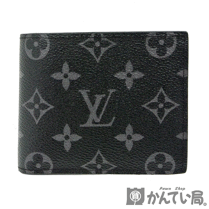 18201 LOUIS VUITTON【ルイ・ヴィトン】M62545 ポルトフォイユ・マルコNM 二つ折り 財布 モノグラム・エクリプス ウォレット【中古】