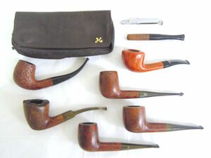 1000円スタート パイプ 煙草 マウスピース まとめ7点 Royal Danish/STANWELL/Roland/Butz-Choquin 等 喫煙具 付属品有 [4] B①815