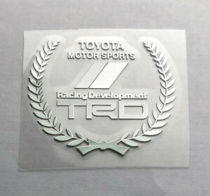 新着限定品　簡単に貼り付けできる　TOYOTA MOTOR SPORTS Racing Development TRD ロゴマーク　アルミ　ステッカーA