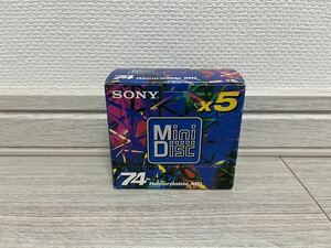 【未使用品】SONY MD 5枚組 MDW-74AL ×5 録音用MD ミニディスク ソニー Mini Disk 74分 WALKMAN ウォークマン