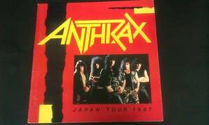 　アンスラックス　ANTHRAX 1987 年ツアーパンフレット中古