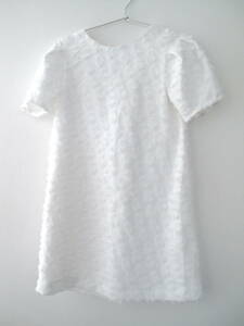 **ZARA girls ザラ 女の子半袖ワンピース 白 11-12T 152cm 150