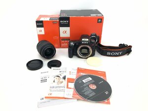 1円～ SONY ソニー アルファ α55 デジタル一眼カメラ SLT-A55V レンズ付き DT18-55ｍｍ F04-58