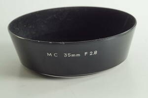 plnyeA005[とてもキレイ 送料無料]MC 35mm F2.8 MINOLTA メタルフード（55mm径）ミノルタ レンズフード