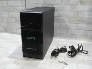 ▲Ω 新DCD 1512◆保証有 HPE ProLiant ML30 Gen10 タワー【 Xeon E-2134 3.5GHz / 32.0GB / HDD:SAS 300GB 2.5インチ×6 / OS無】鍵付