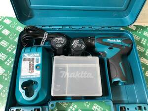 中古品 電動工具 ★マキタ makita 充電式震動ドライバドリル 10.8V 1.3Ah バッテリー2個付き HP330DWX 電ドラ ねじ締め ITQBY8MVRMNB