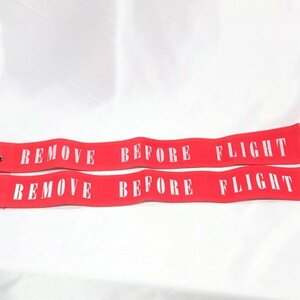航空機用RBF (REMOVE BEFORE FLIGHT)フラッグ　2枚セット　保管品 コレクション　S2490